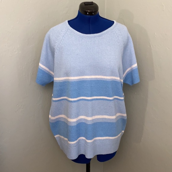 💥💥 Plus sweater top vintage short sleeve 2X - Picture 1 of 7